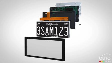 Digital licence plate